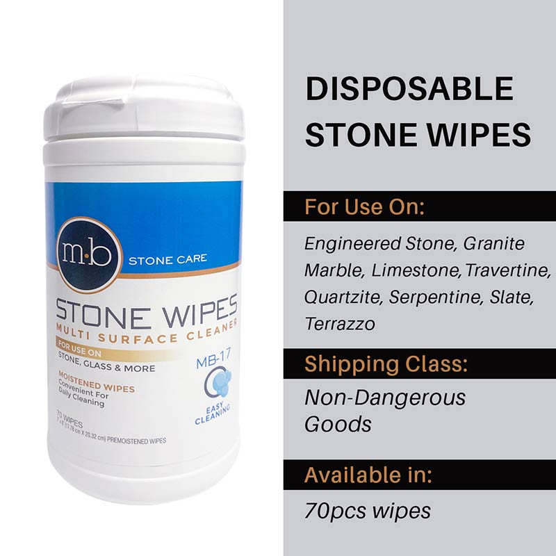MB17 Stone Surface Wipes - 70pcs - Stone Doctor Australia - Marble > Bench Tops > Disposable Wipes