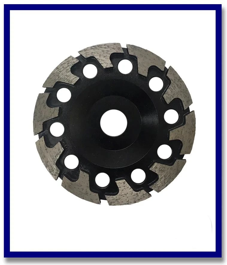 125mm SDA Cup Wheel #30/40 Black T-Shaped Segments 22.2mm BORE - Stone Doctor Australia - Cup Wheel
