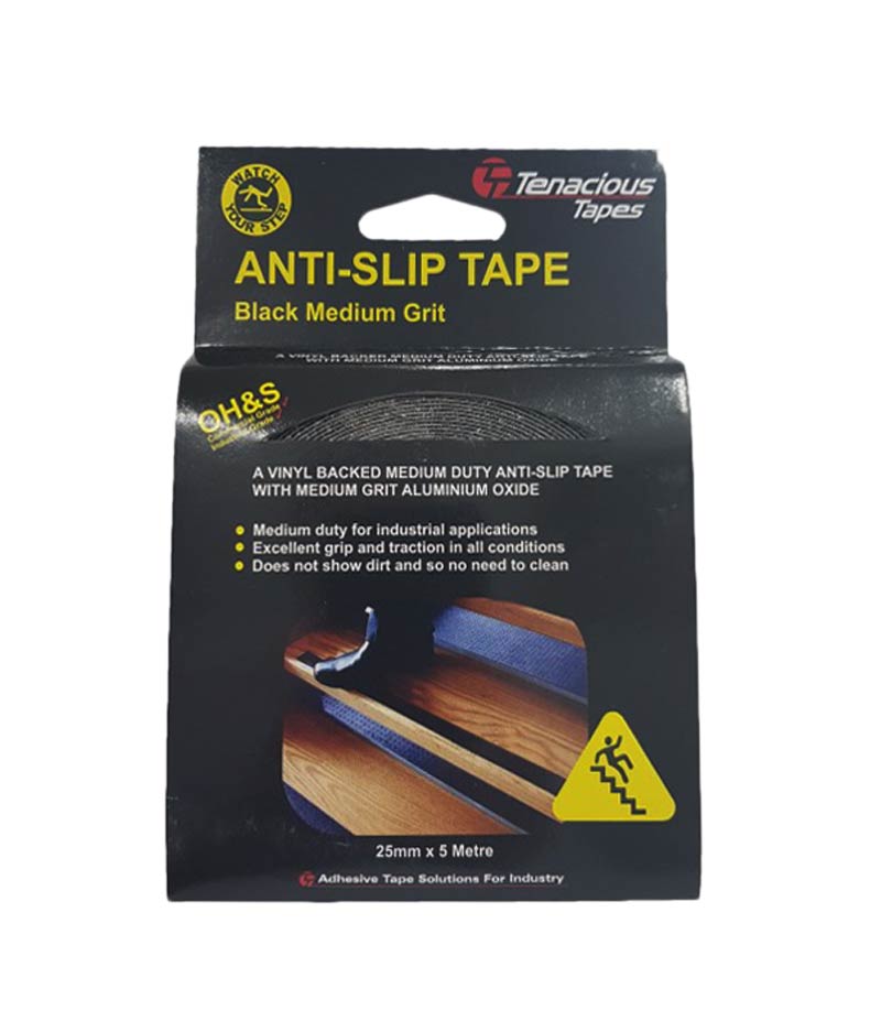 Tenacious E3400 Anti-Slip Medium Grit Hazard Tape - Stone Doctor Australia - Painting Equipment > Protection > Drapes