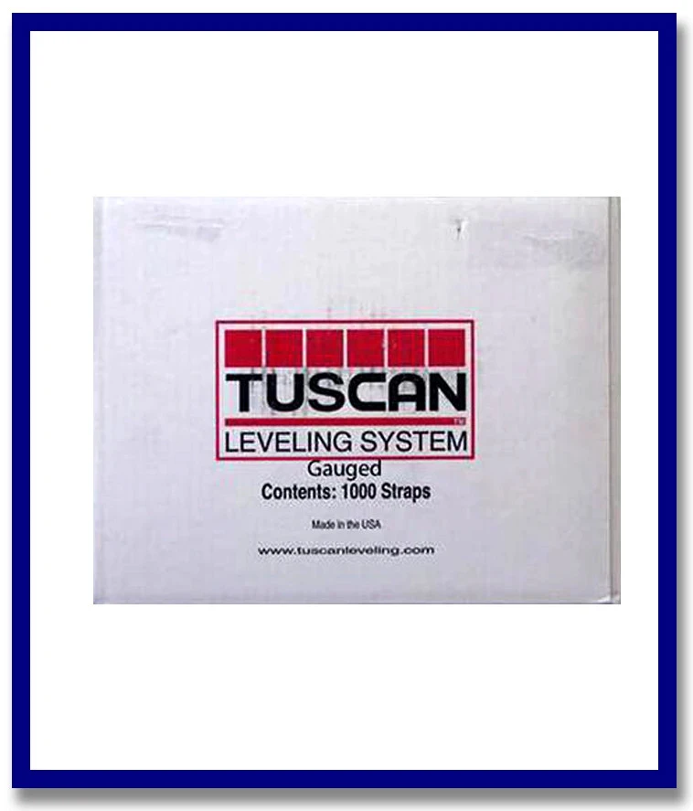 Tuscan Levelling System Strap - 1000 pcs (Gauged) - 1 Box - Stone Doctor Australia - Natural Stone > Tiles > Tiling Tools